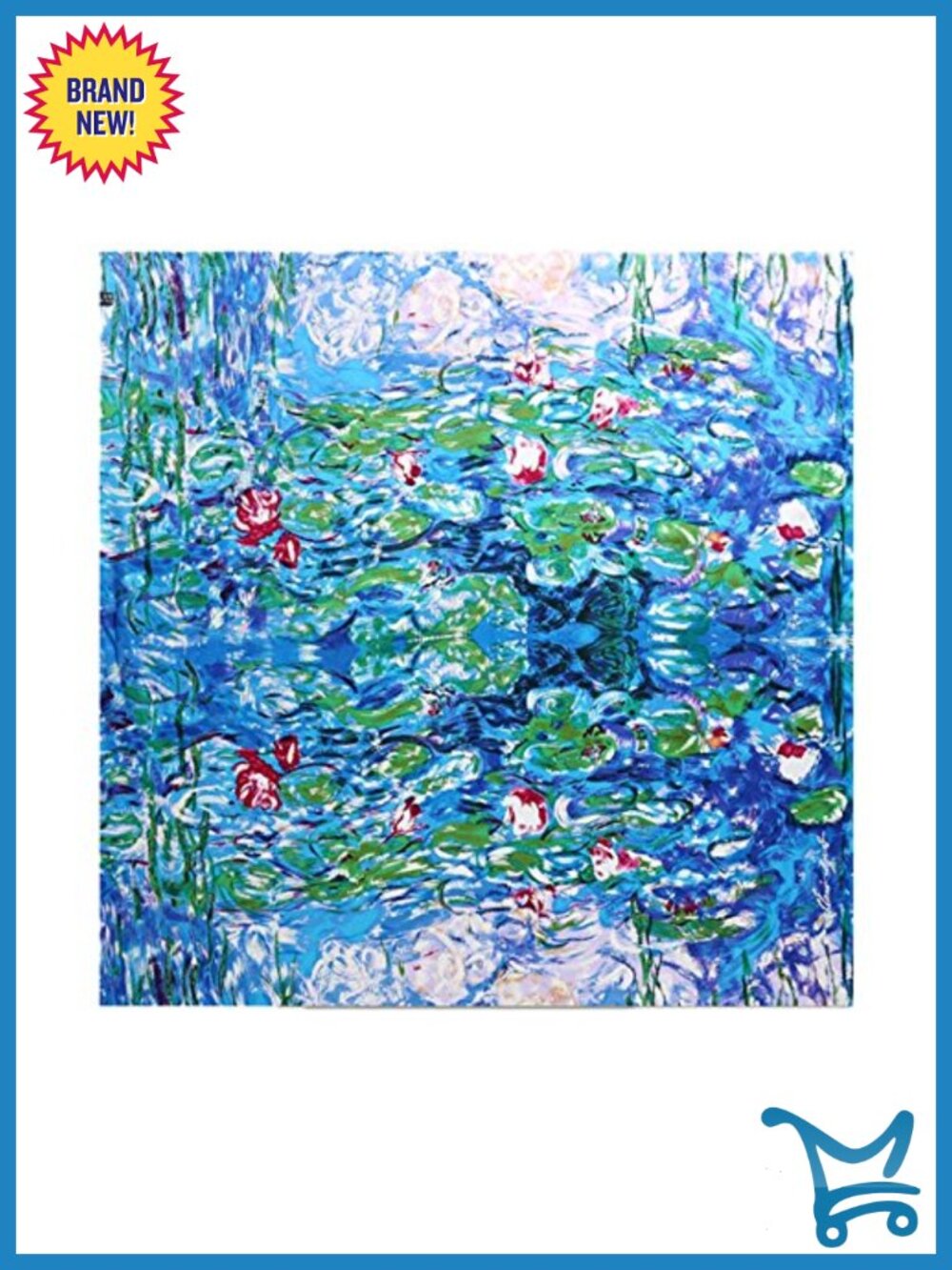 100% Silk Scarf, Artists Collection van Gogh & Monet